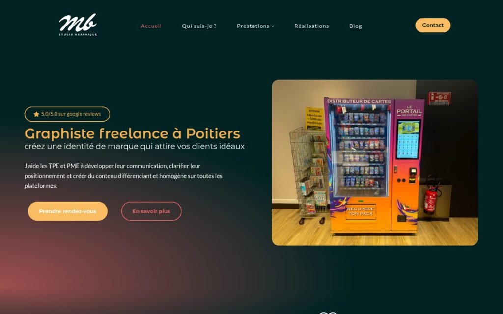 Page d’accueil du site mathis-boireau.fr